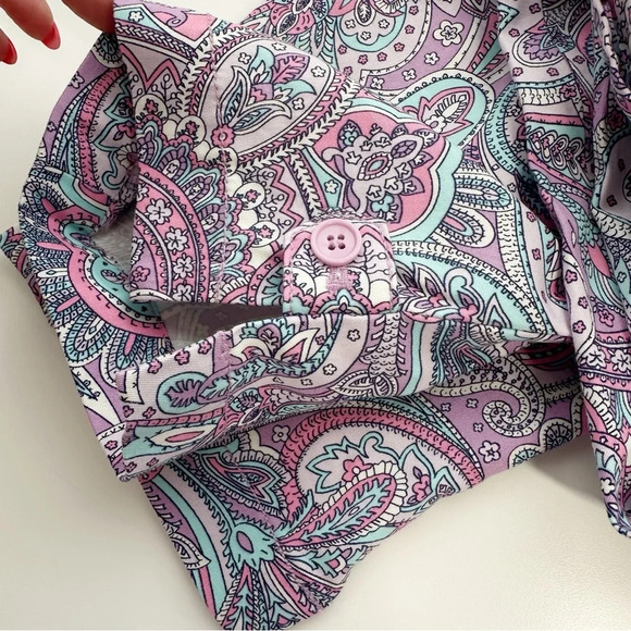 Talbots NWT Paisley Capri Skimmer Pants Size 10 Petite - Picture 7 of 11